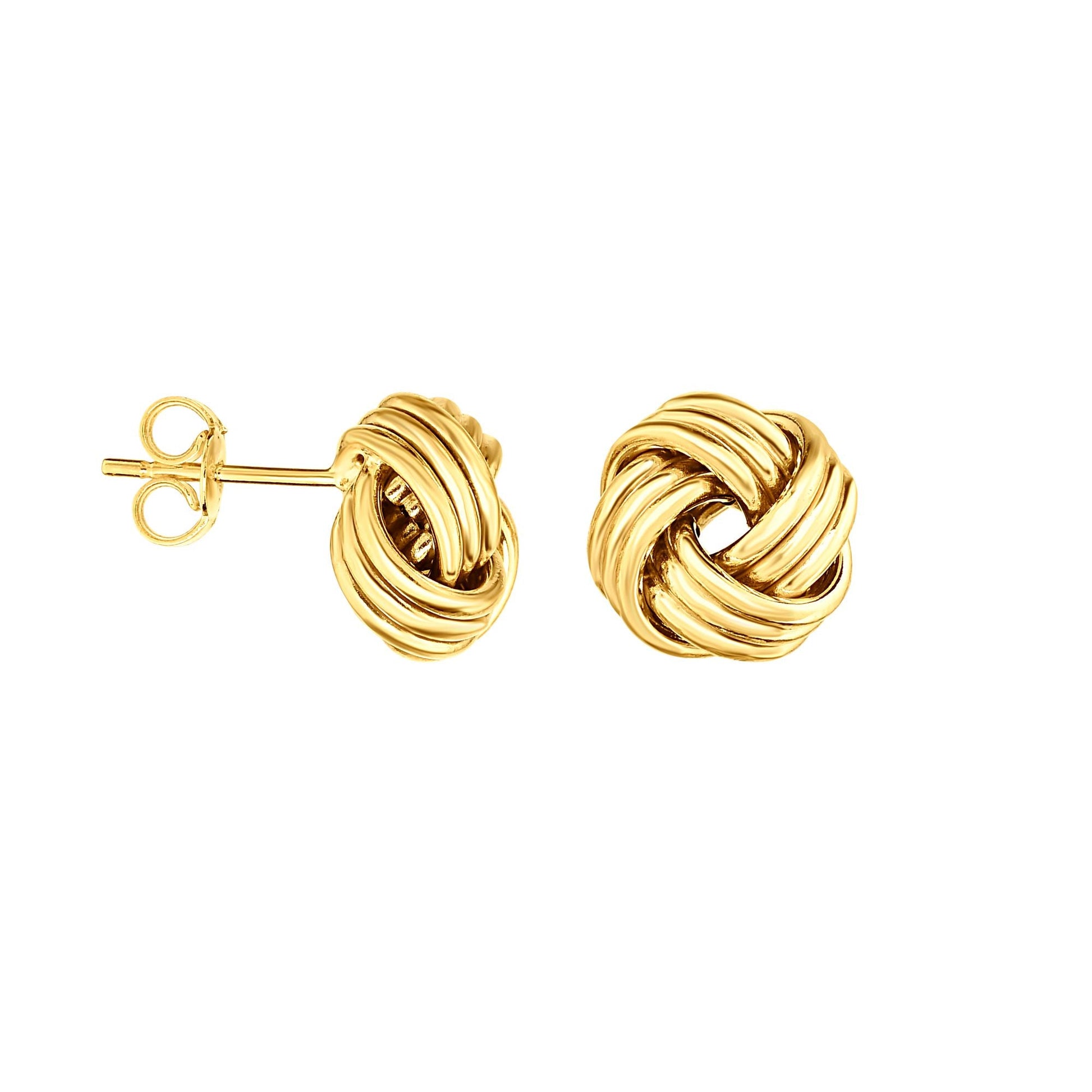 Royal Chain 14K Gold Medium Multi-Row Love Knot Stud Earring ER2686