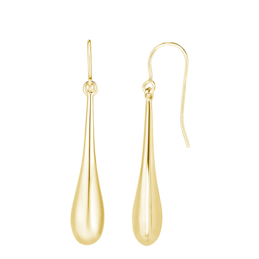 Royal Chain 14K Gold Polished Graduated Tear Drop Earring ER2911