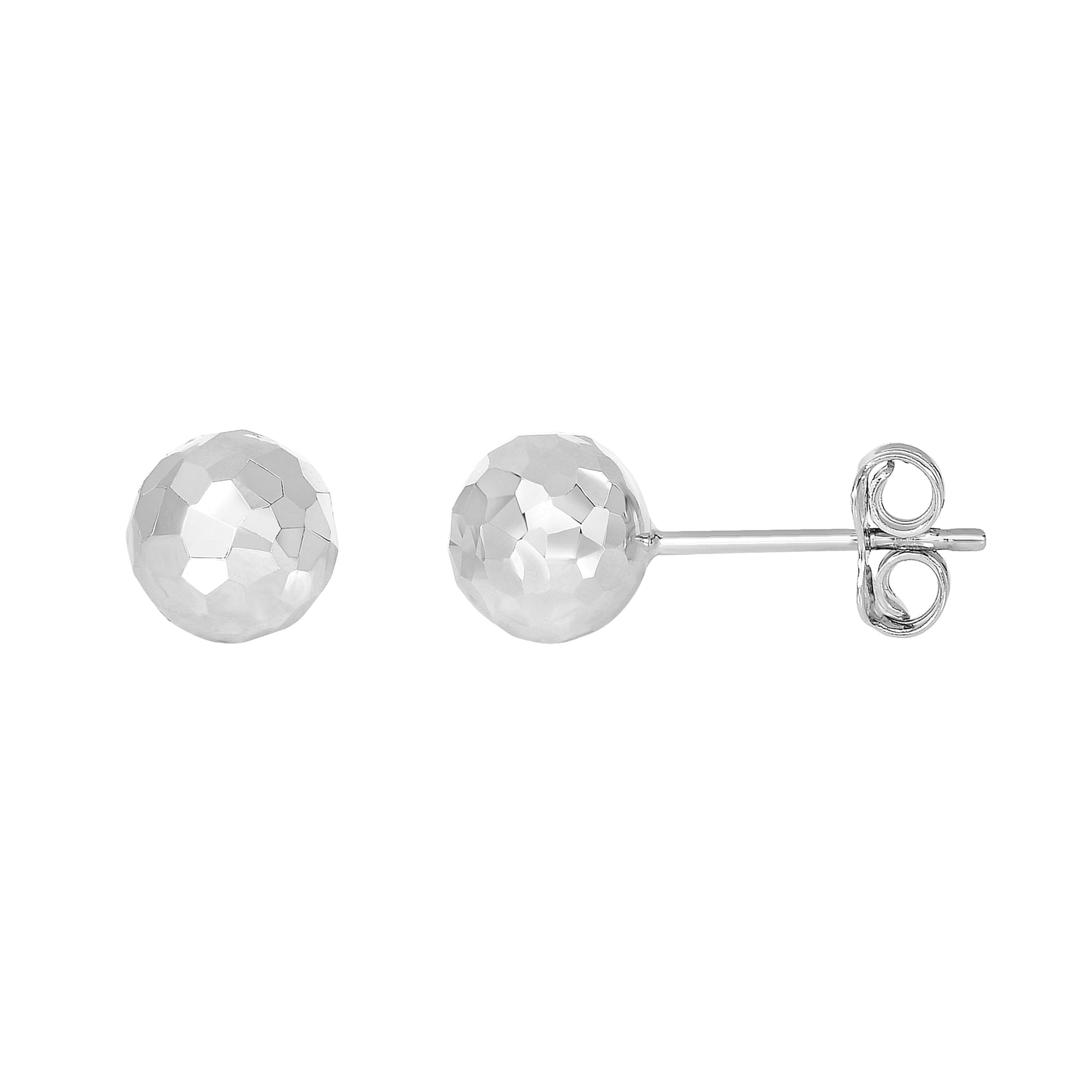 Royal Chain 14K Gold 7mm Diamond Cut Post Earring ER3451