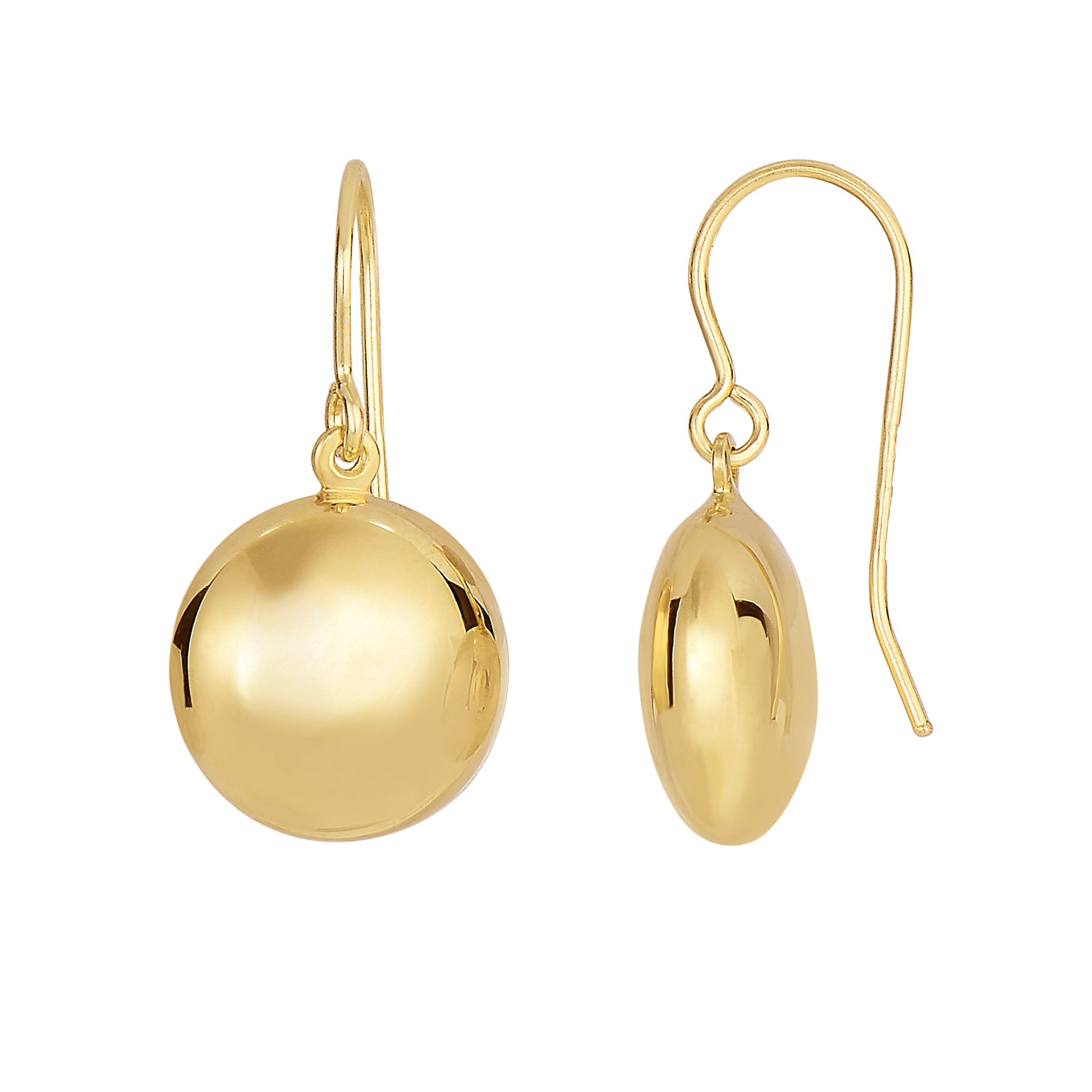 Royal Chain 14K Gold Polished Round Drop Earring ER3704