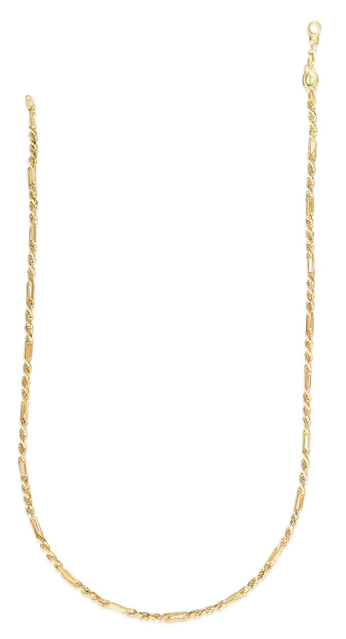 Royal Chain 14K Gold 3mm Figarope Chain FGRP060