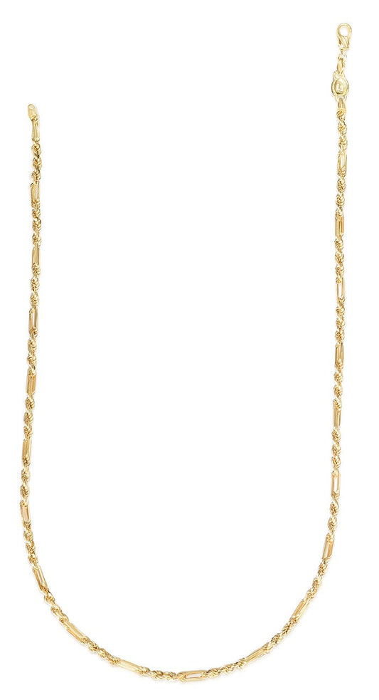 Royal Chain 14K Gold 3mm Figarope Chain FGRP060