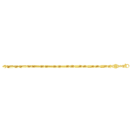 14K Gold 5mm Figarope Chain