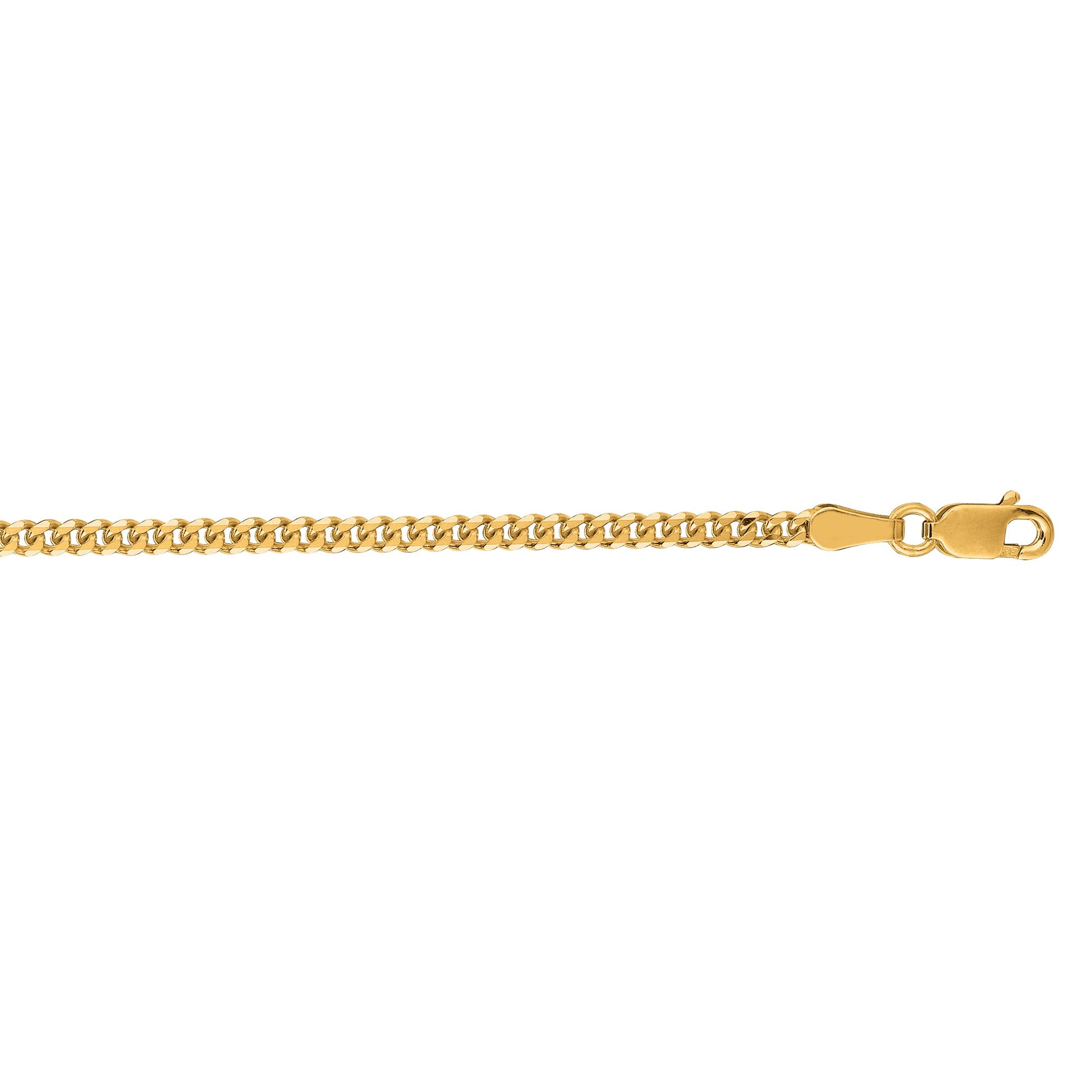 Royal Chain 14K Gold 2.2mm Gourmette Chain GR060