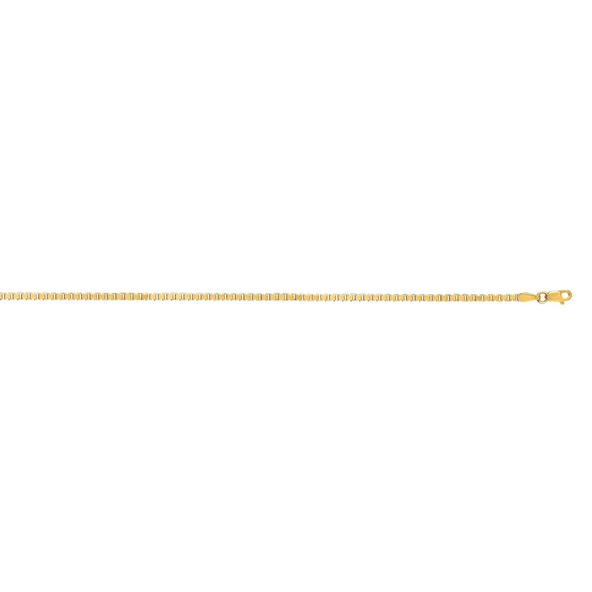 Royal Chain 14K Gold 2.1mm Semi-Solid Box Chain HBOX110