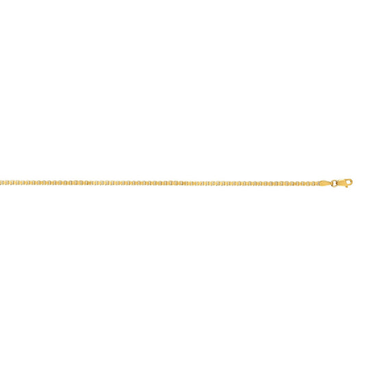 Royal Chain 14K Gold 2.1mm Semi-Solid Box Chain HBOX110