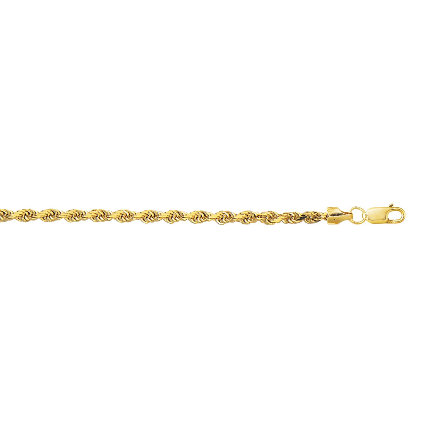 14K Gold 3.2mm Lite Rope Chain