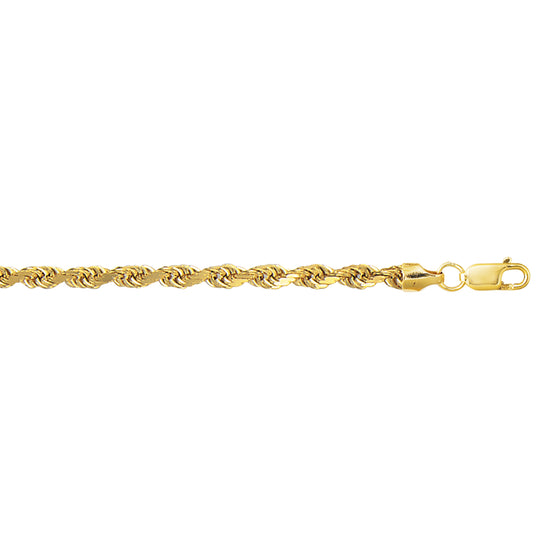 14K Gold 5mm Lite Rope Chain