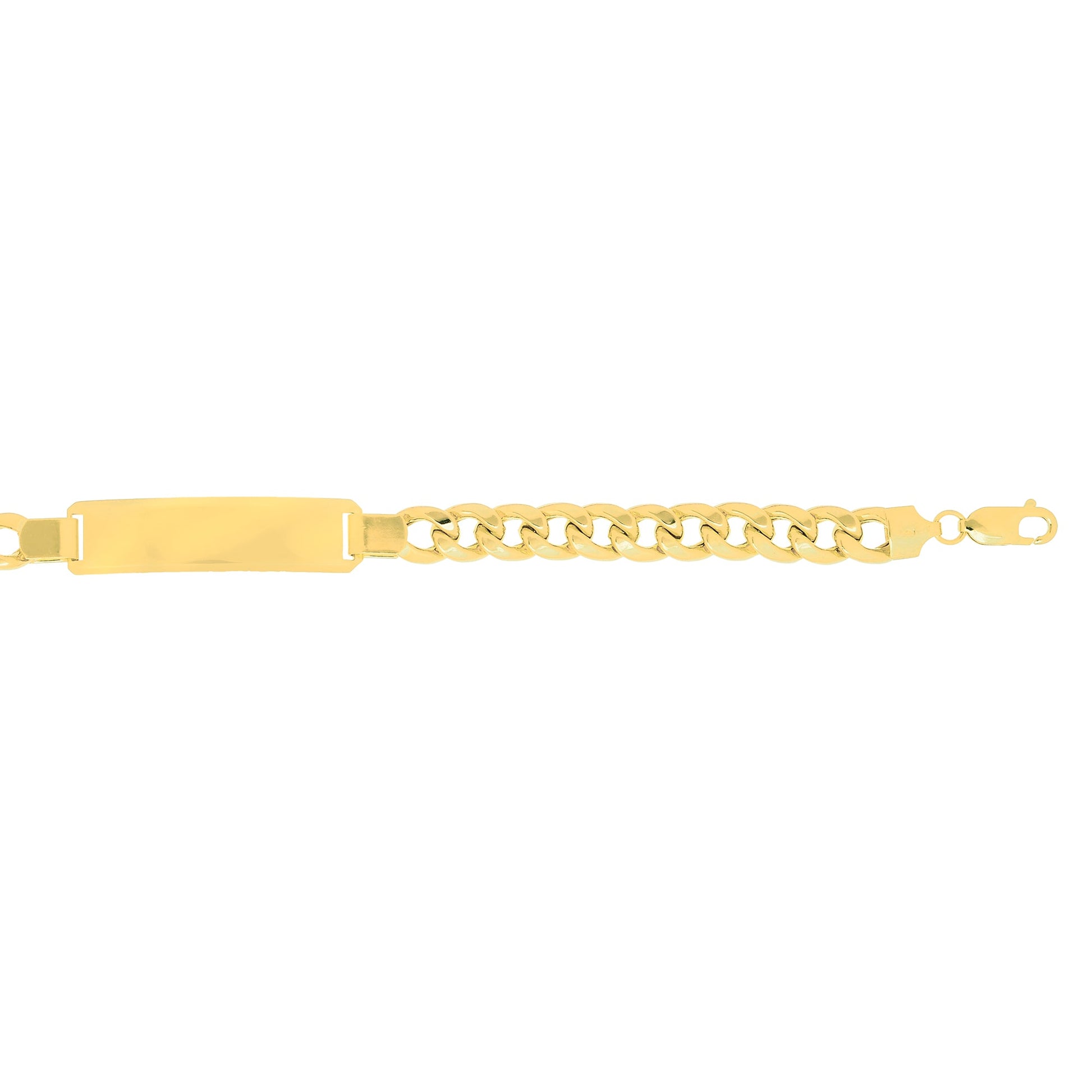 Royal Chain 14K Gold 8mm Polished ID Bracelet ID214