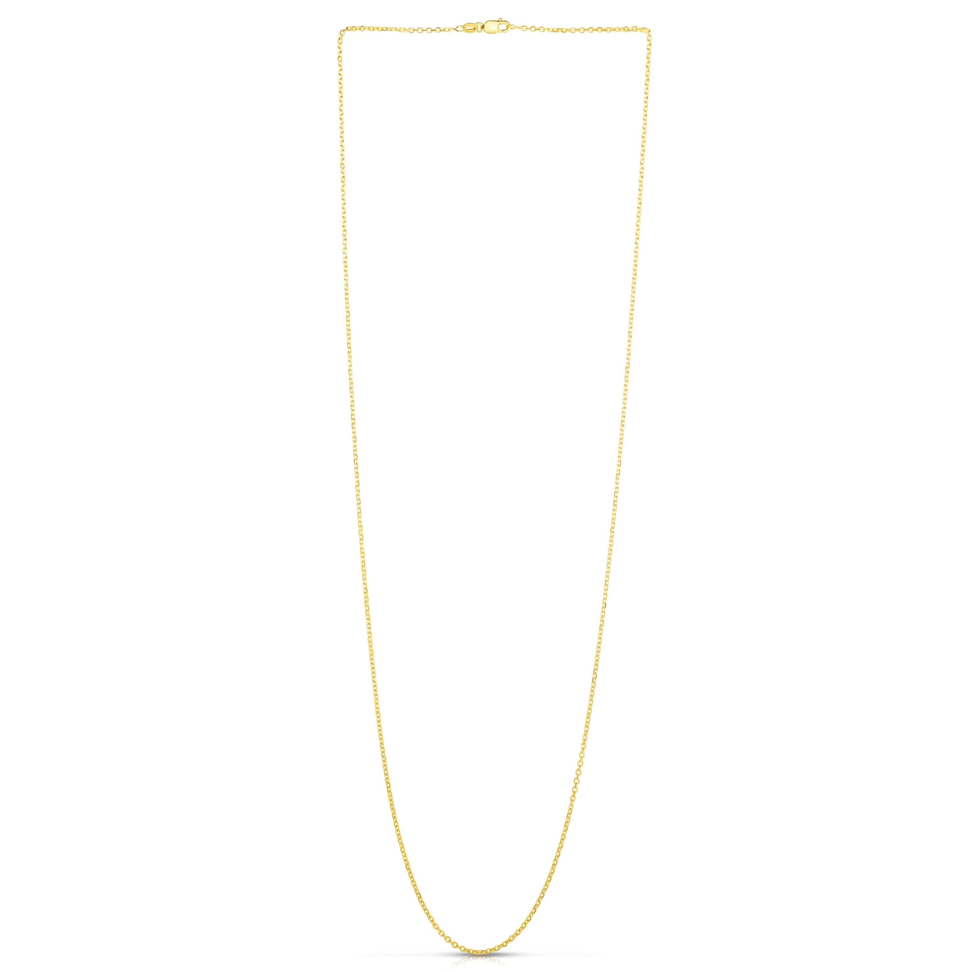 Royal Chain 18K Gold 1.4mm Diamond Cut Cable Chain KCAB040