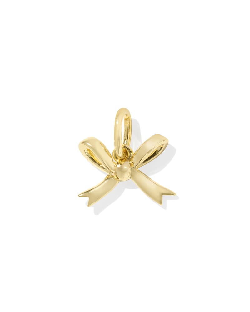 Bow Accent Charm in 18k Gold Vermeil & Sterling Silver