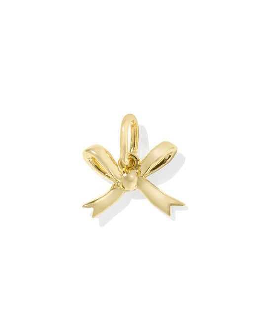Bow Accent Charm in 18k Gold Vermeil & Sterling Silver