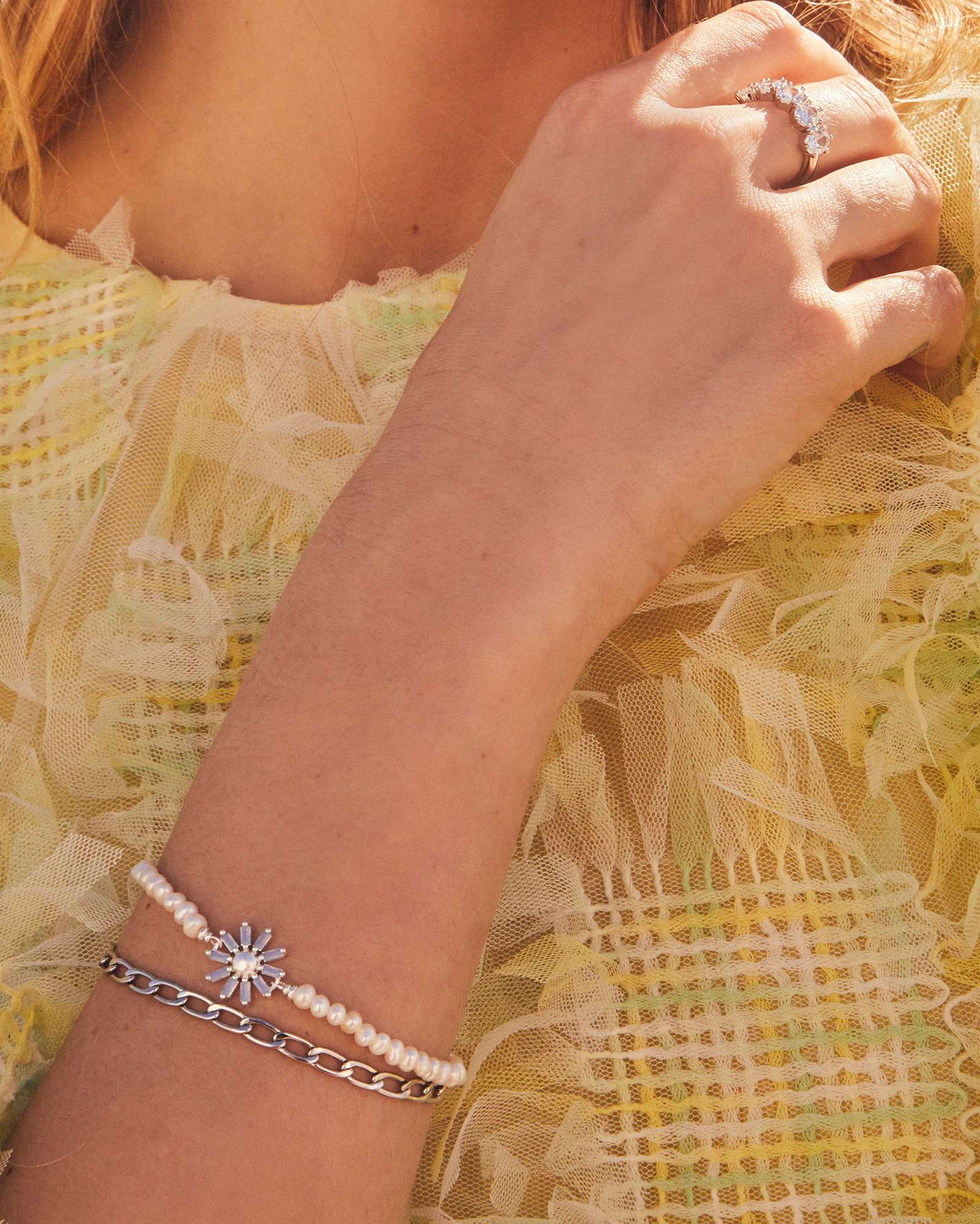 Cailin Silver Crystal Band Ring in White CZ 196088034805
