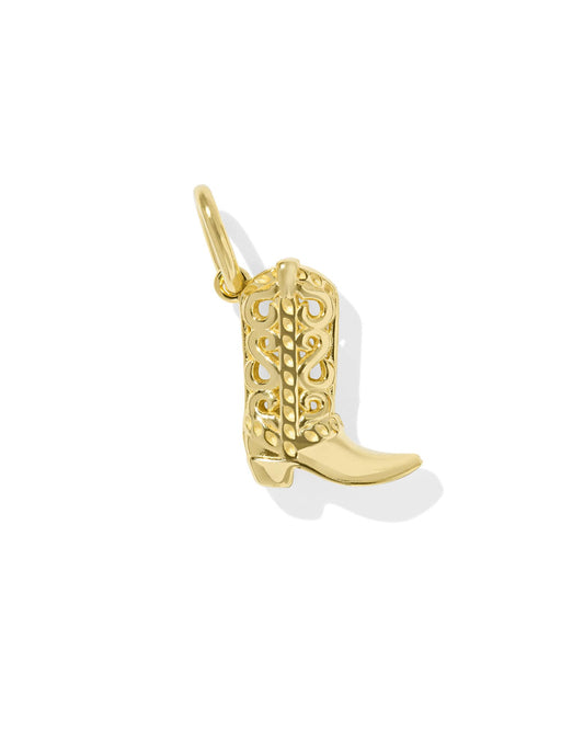 Cowboy Boot Accent Charm in 18k Gold Vermeil & Sterling Silver