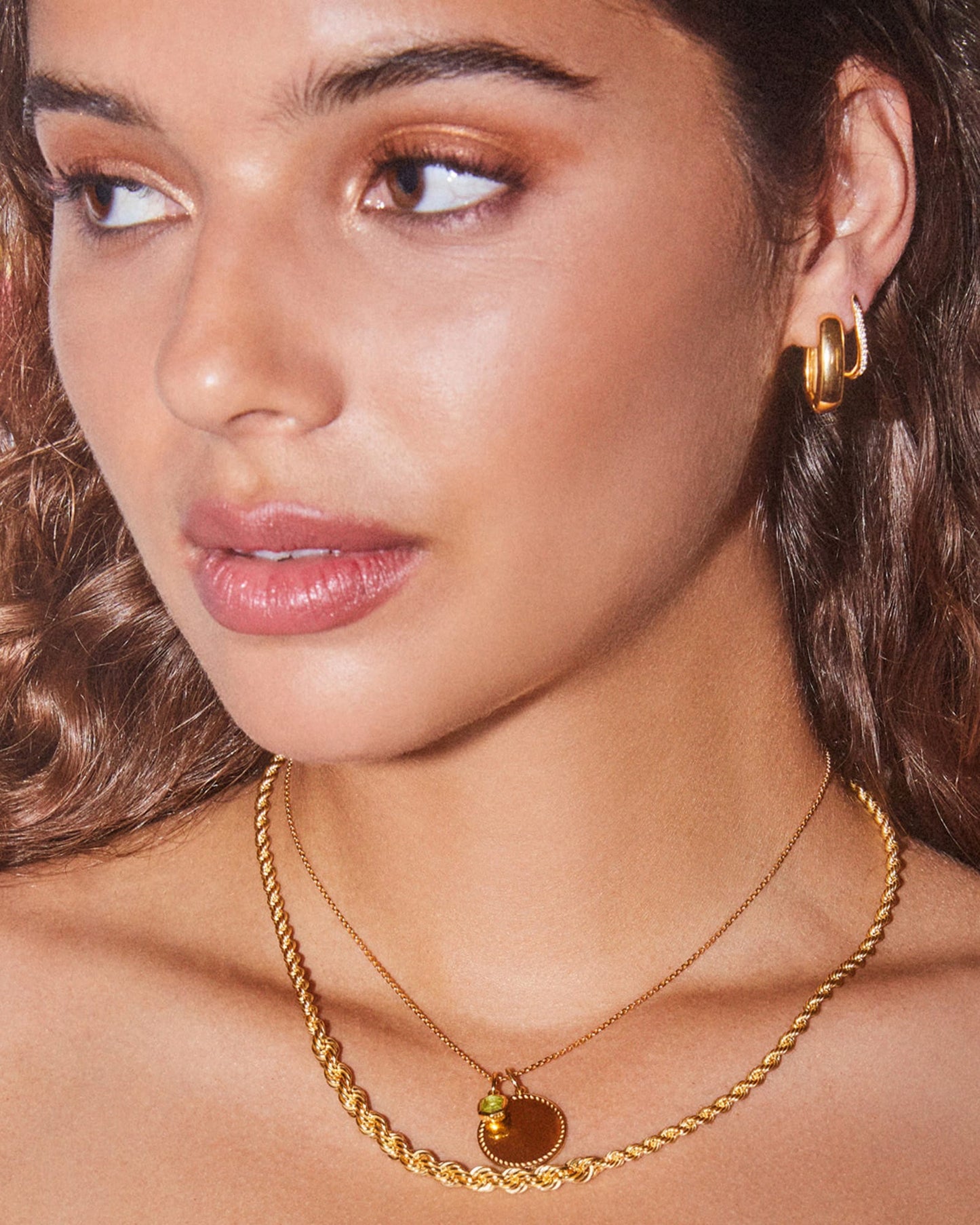 Aubree Charm in Sterling Silver & 18k Gold Vermeil