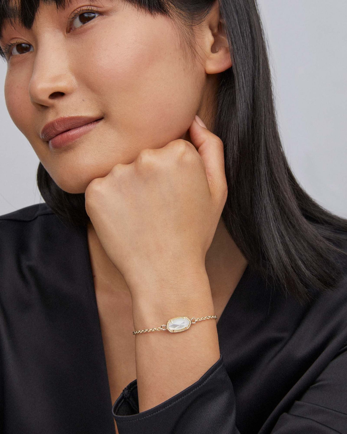 Elaina Chain Bracelet in Abalone Shell