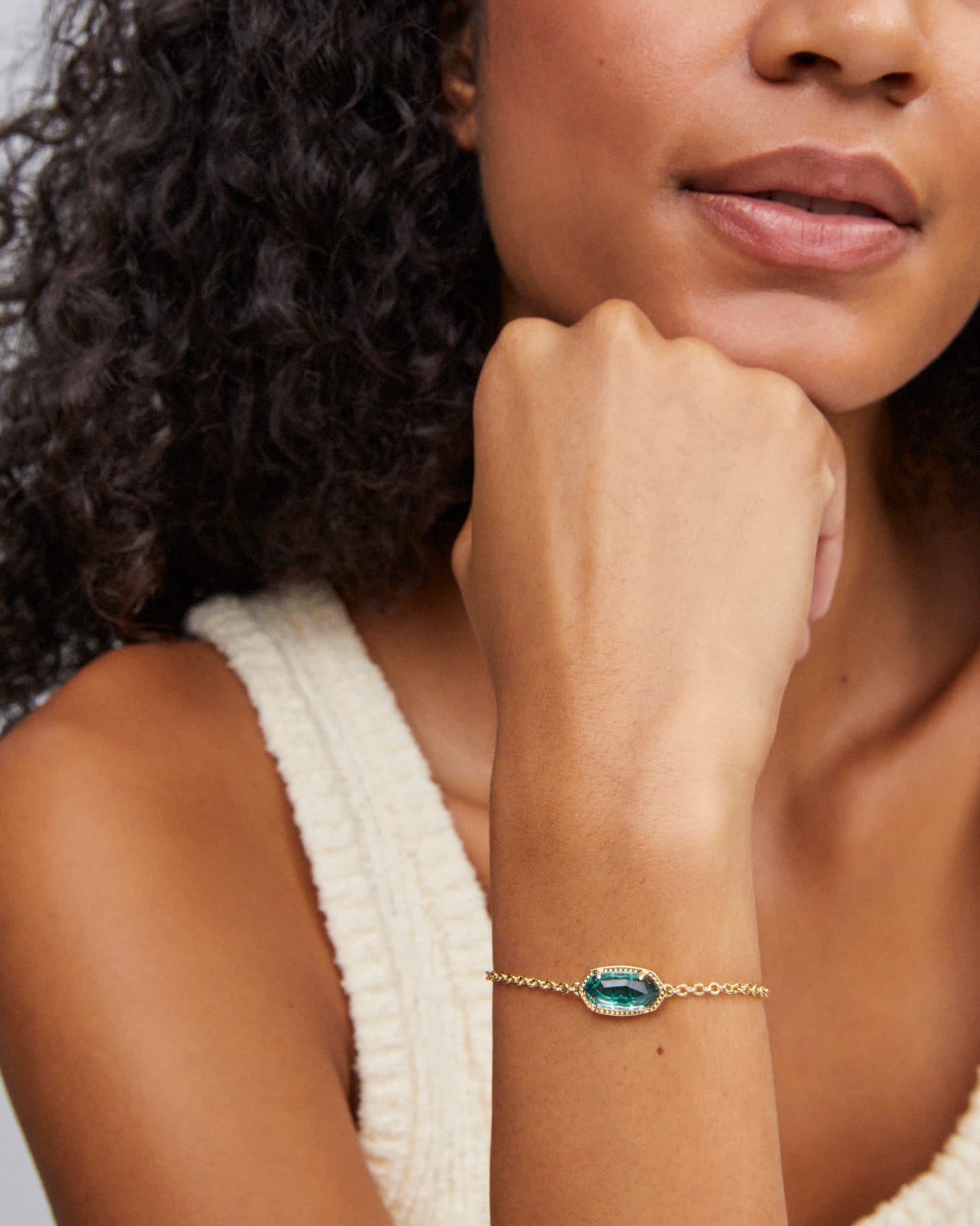 Elaina Chain Bracelet in Abalone Shell
