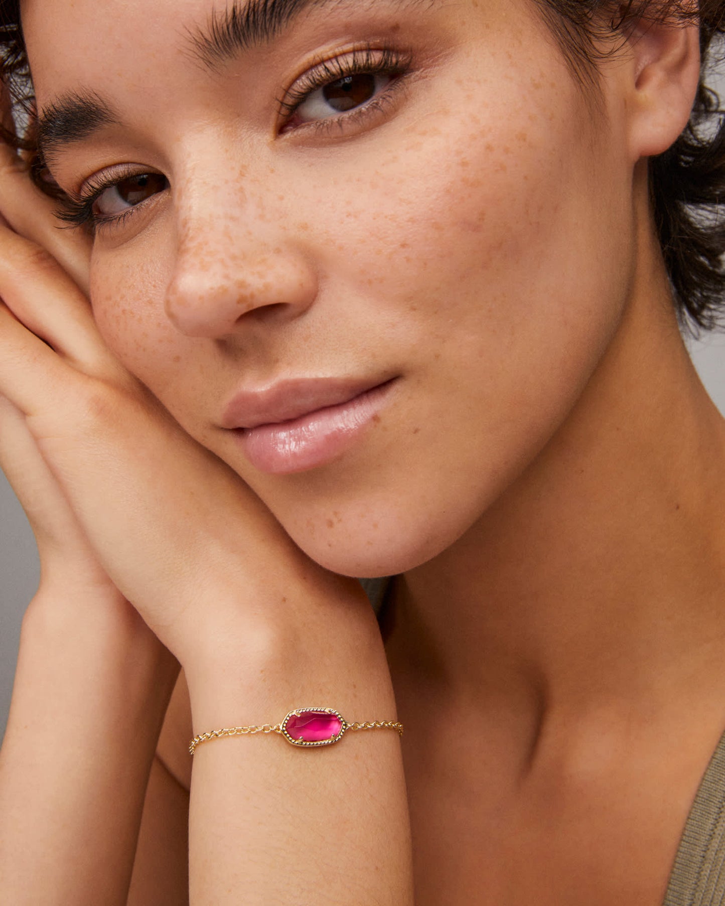 Elaina Chain Bracelet in Abalone Shell