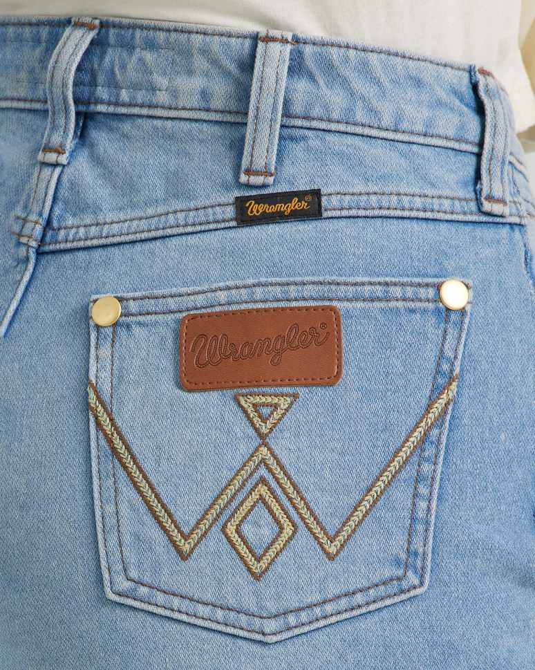 Wrangler® x Yellow Rose by Kendra Scott High Rise Cowboy Short 196458415067