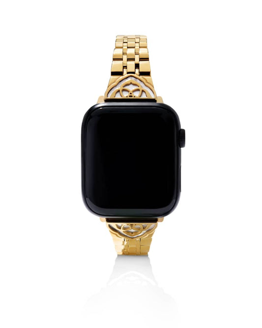 Kiera Gold Tone Stainless Steel 5 Link Watch Band 9608880454
