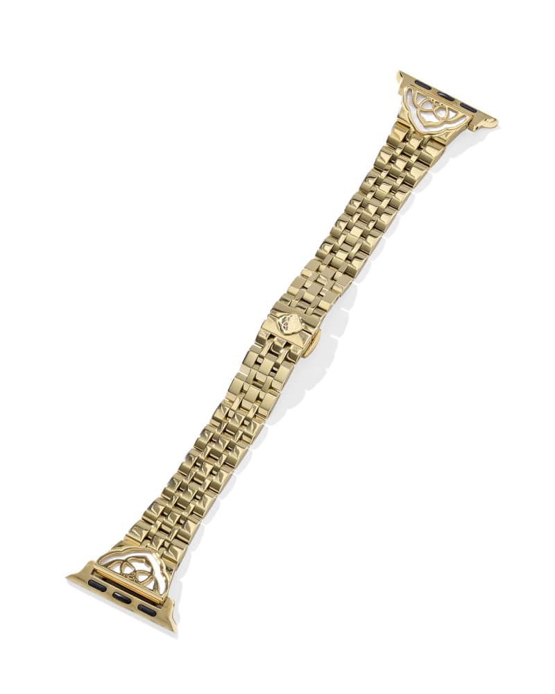 Kiera Gold Tone Stainless Steel 5 Link Watch Band 9608880454