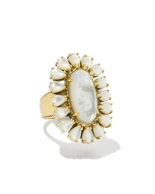 Wrangler® x Yellow Rose by Kendra Scott Laurel Vintage Gold Statement Ring