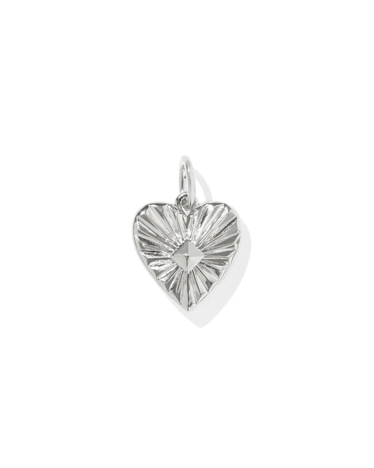 Maia Heart Accent Charm in 18k Gold Vermeil & Sterling Silver