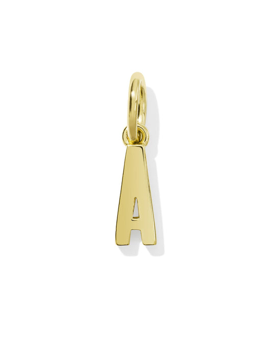 Metal Letter 18k Gold Vermeil Charm