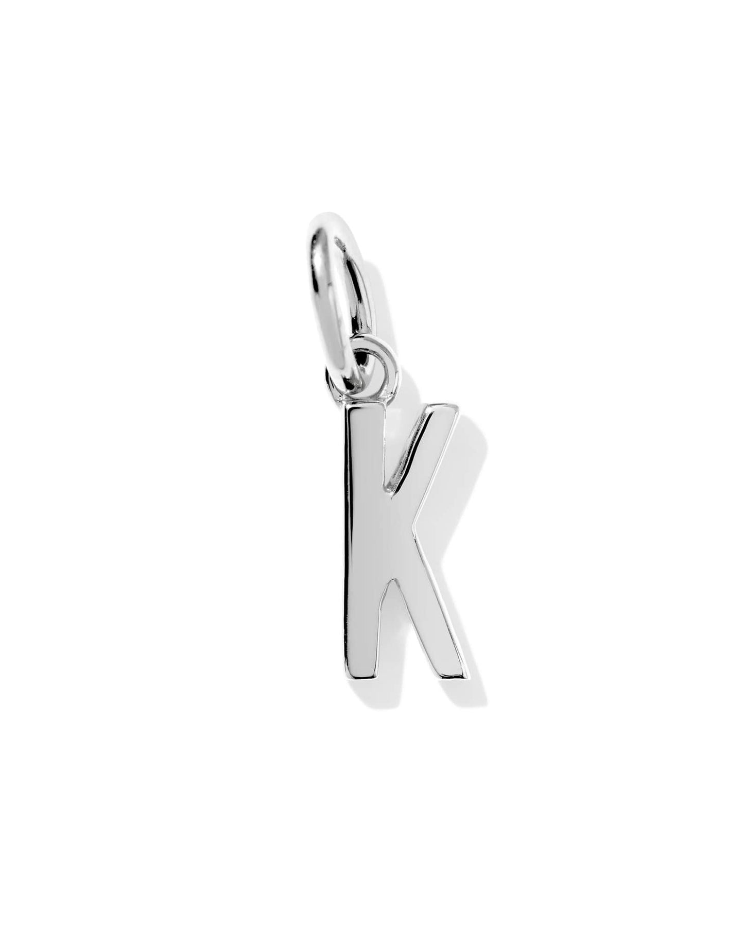 Metal Letter Sterling Silver Charm