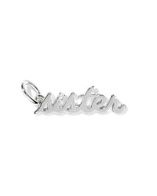 Sister 18k Gold Vermeil & Sterling Silver Charm