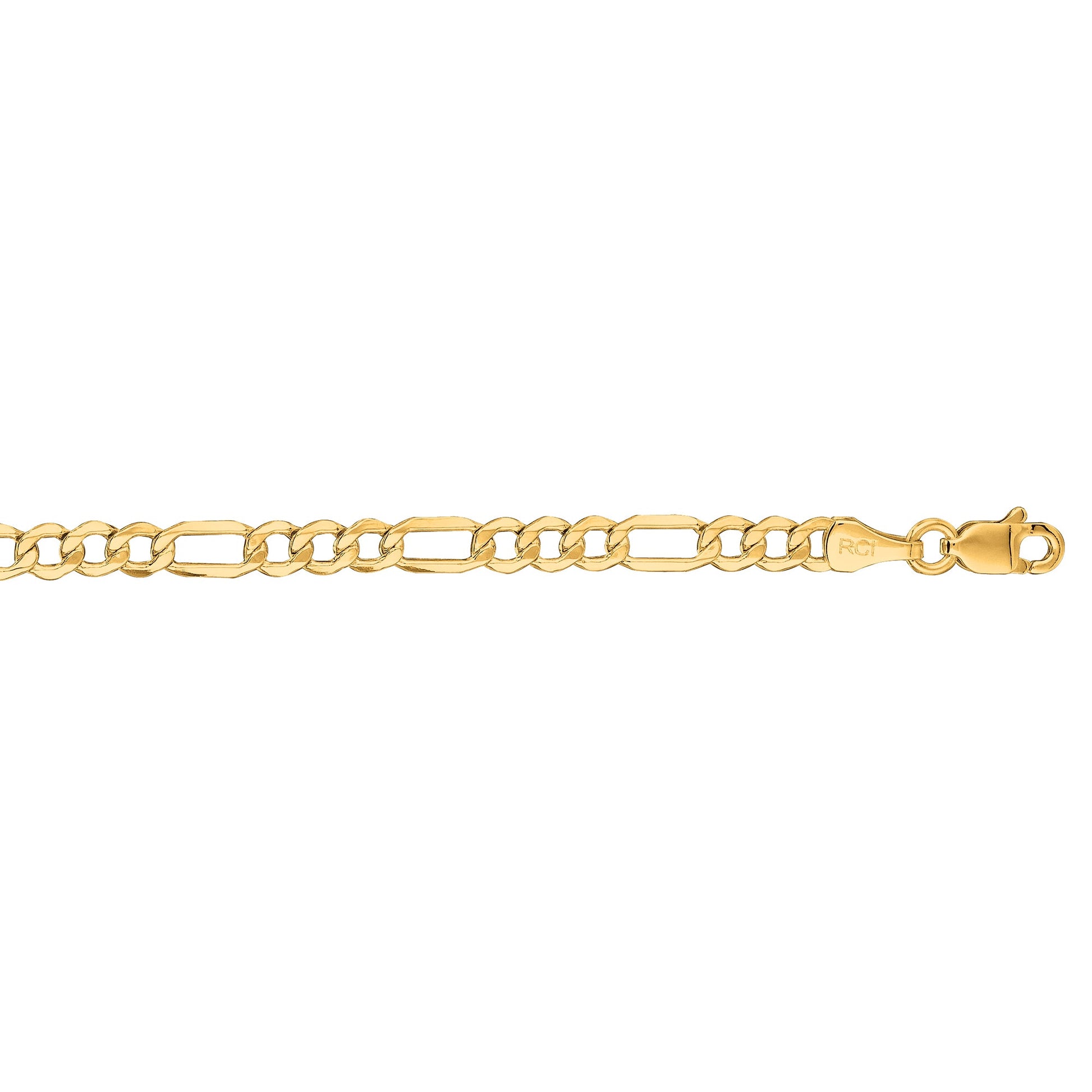 Royal Chain 14K Gold 3.7mm Lite Figaro Chain LFIG080