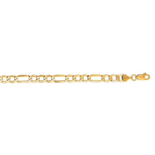 Royal Chain 14K Gold 5.6mm Lite Figaro Chain LFIG120