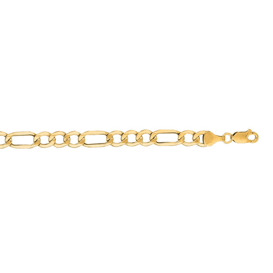 Royal Chain 14K Gold 6.6mm Lite Figaro Chain LFIG140