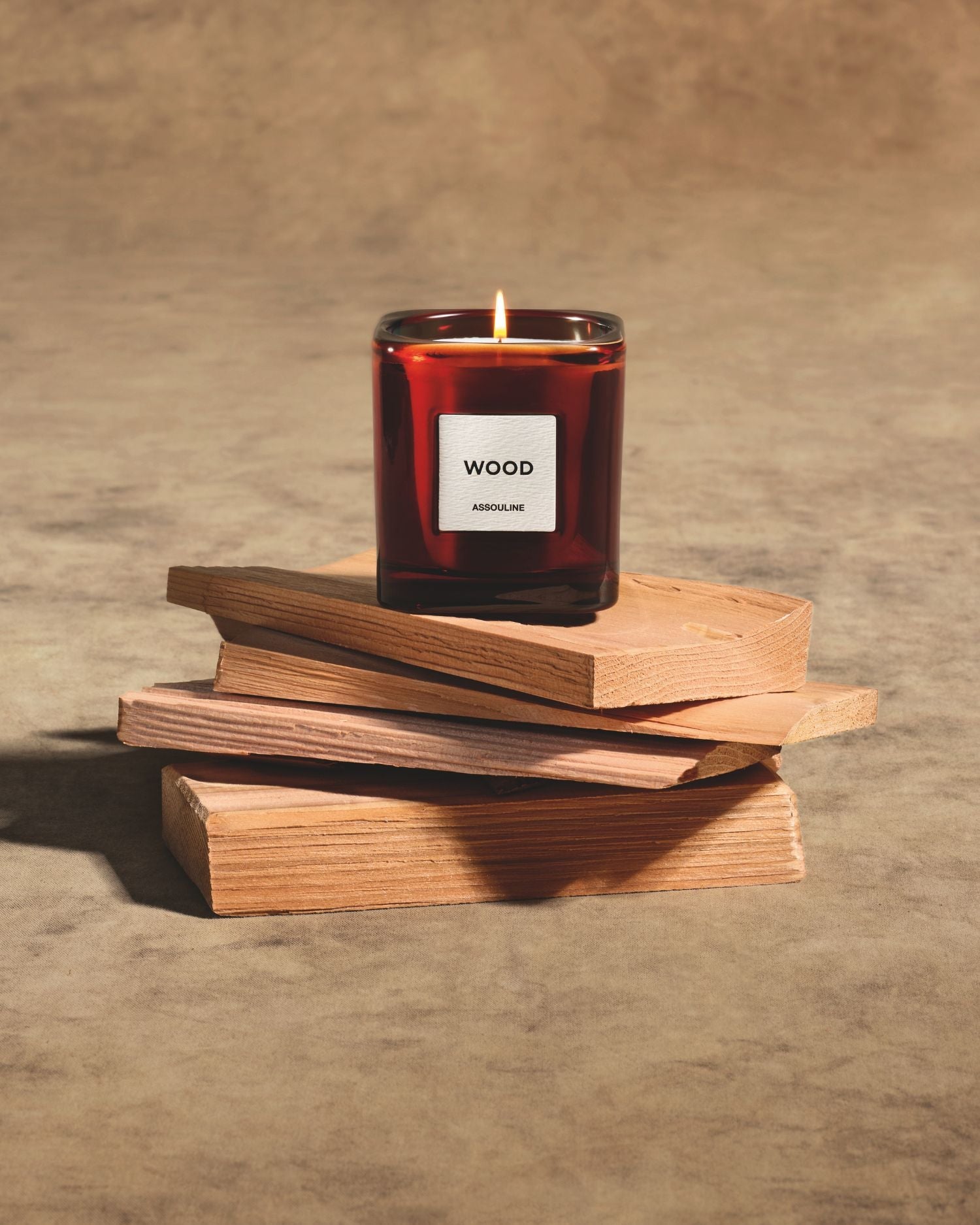 library-candle-wood