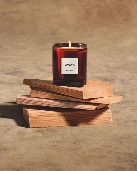 library-candle-wood