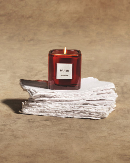 library-candle-paper