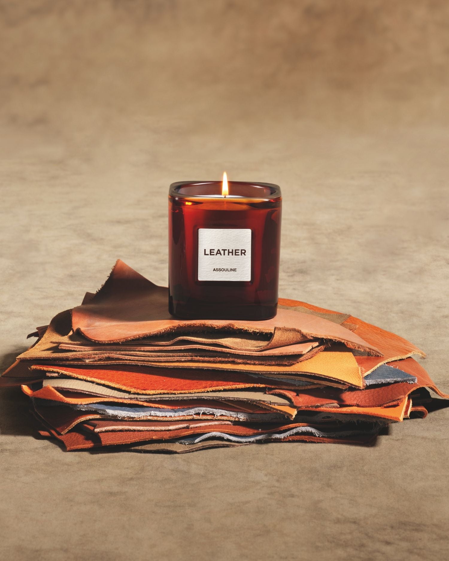 library-candle-leather