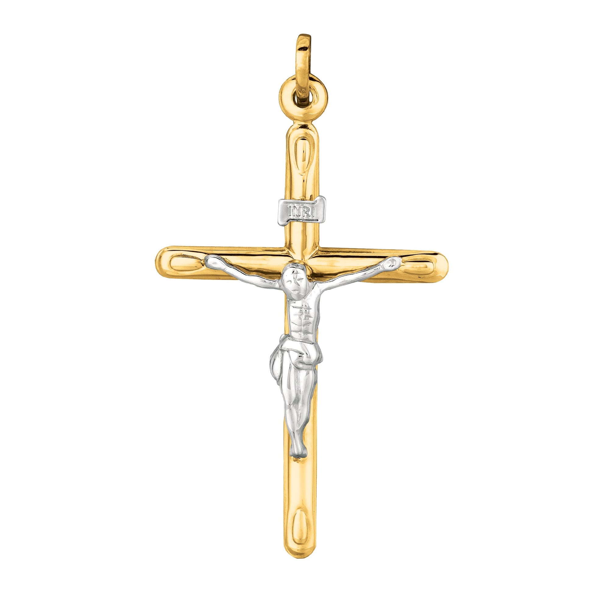 Royal Chain 14K Gold Large Crucifix Cross MD211