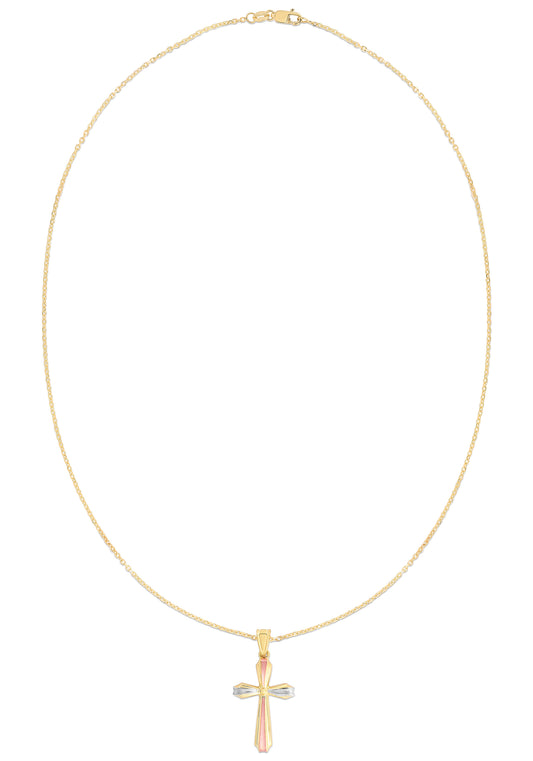 Royal Chain 14K Gold Vintage Cross MD231