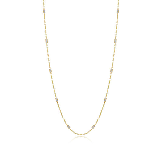 Lafonn 0.6 CTW Adjustable Station Necklace