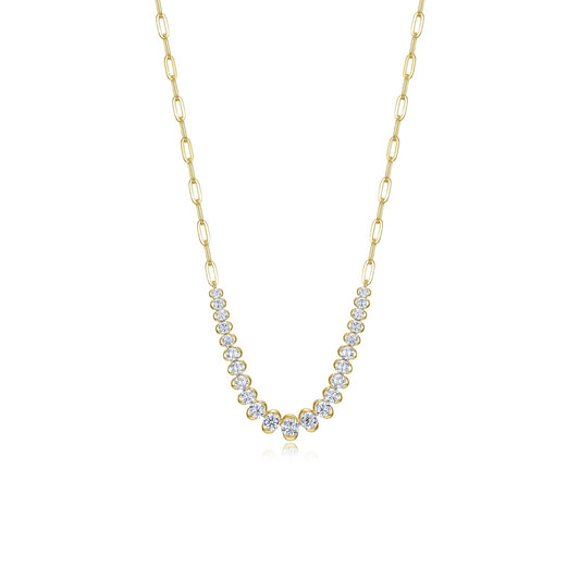 Lafonn Willow Paperclip Necklace