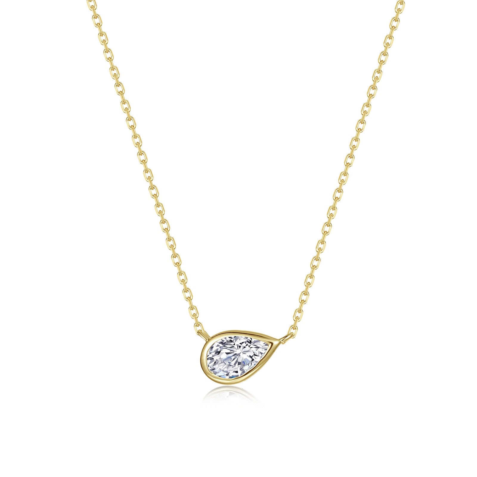 lafonn-east-west-bezel-pear-solitaire-necklace