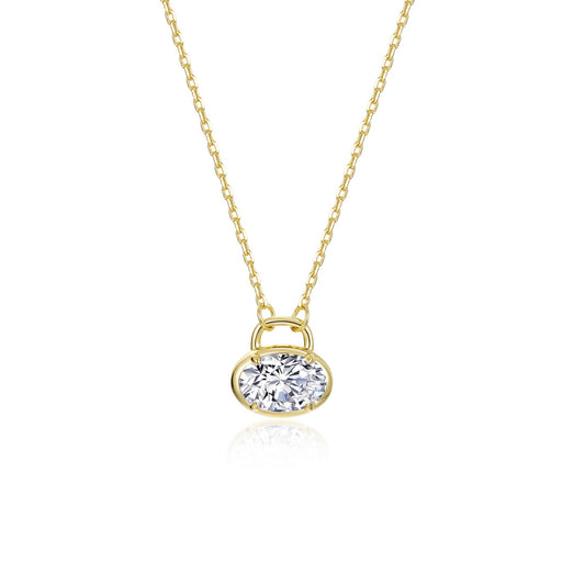 Lafonn Oval Lock Necklace