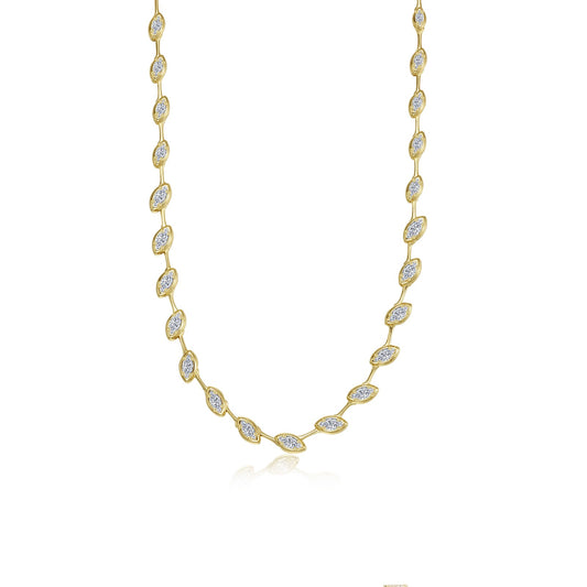 Lafonn East-West Marquise Station Necklace