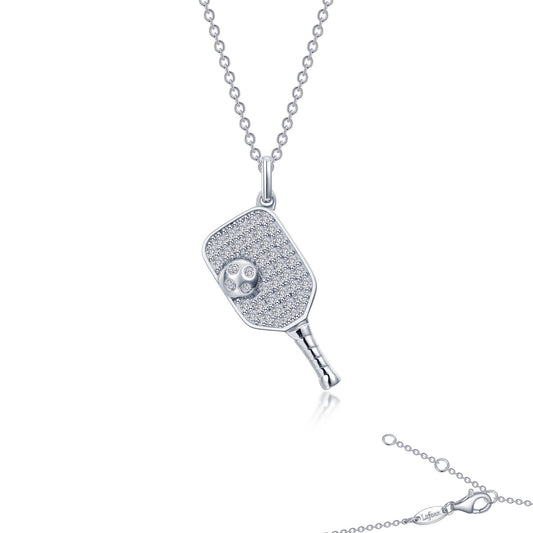 Lafonn Pickleball Paddle And Ball Necklace