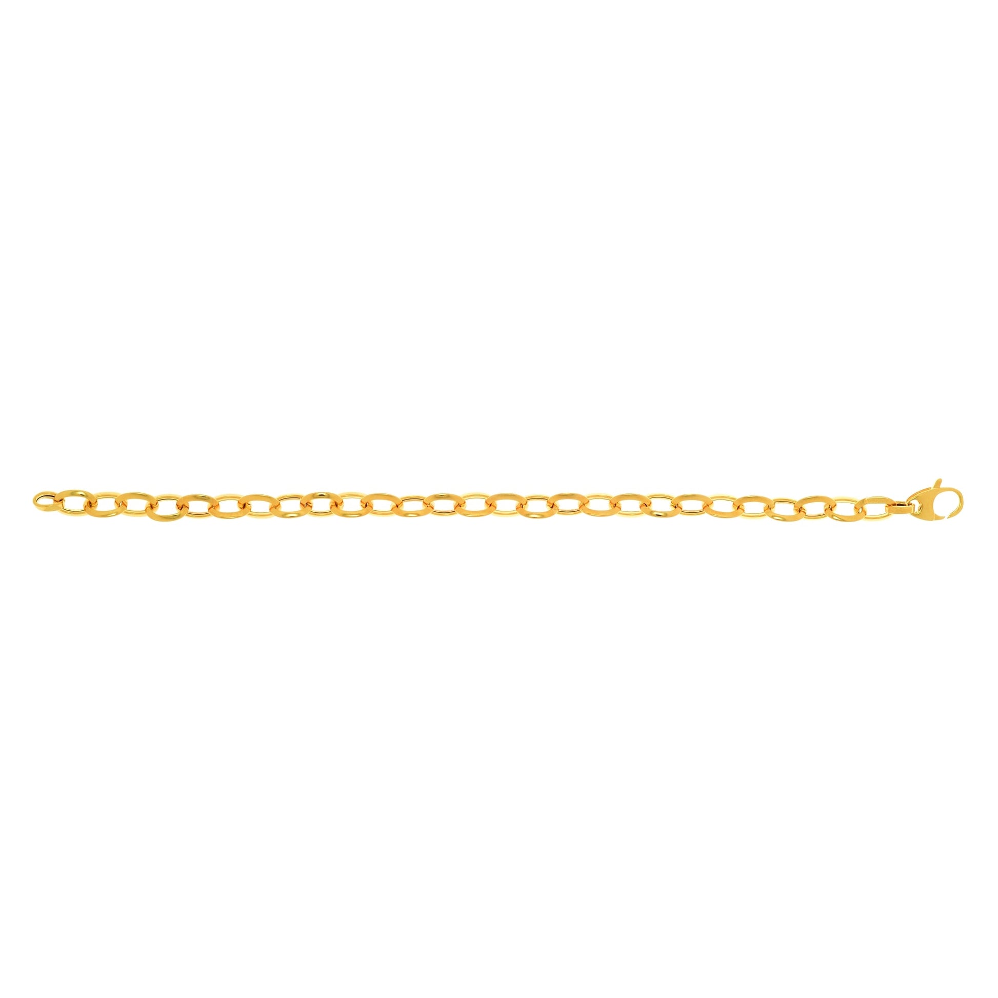 Royal Chain 14K Gold Polished Mini Oval Link Chain N2353
