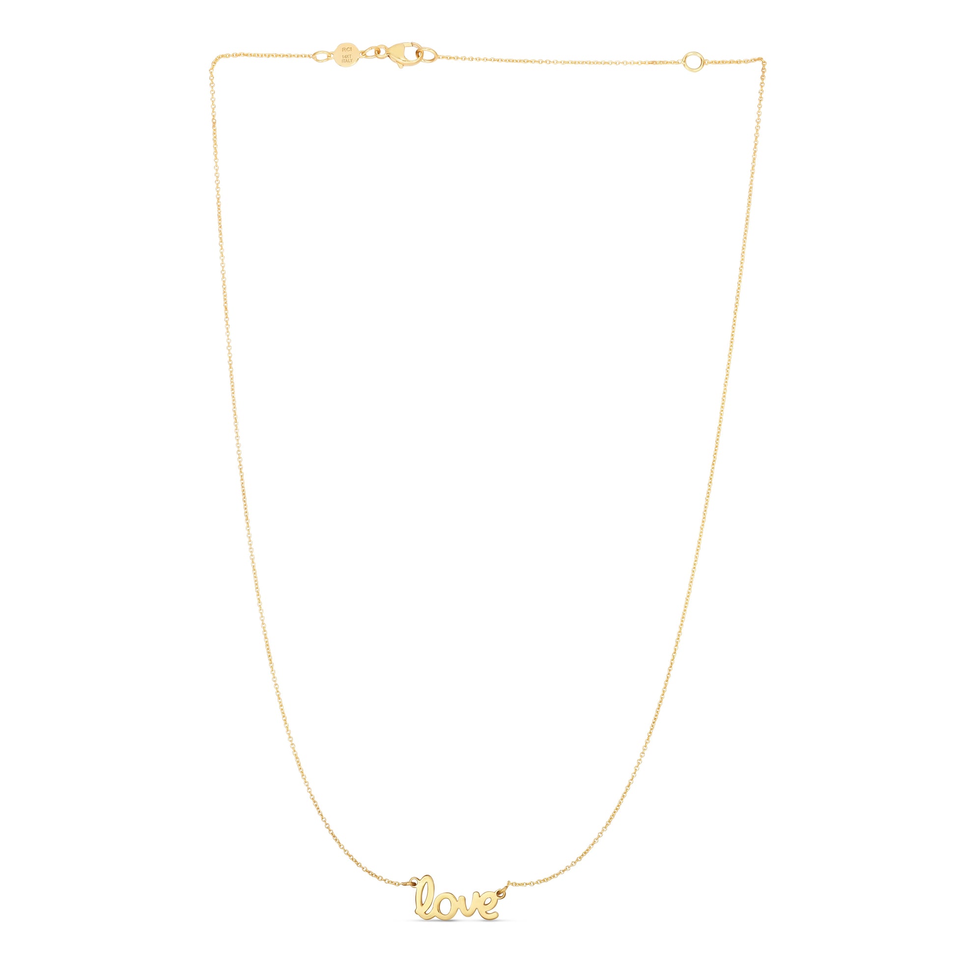 Royal Chain 14K Gold Love Necklace N2468