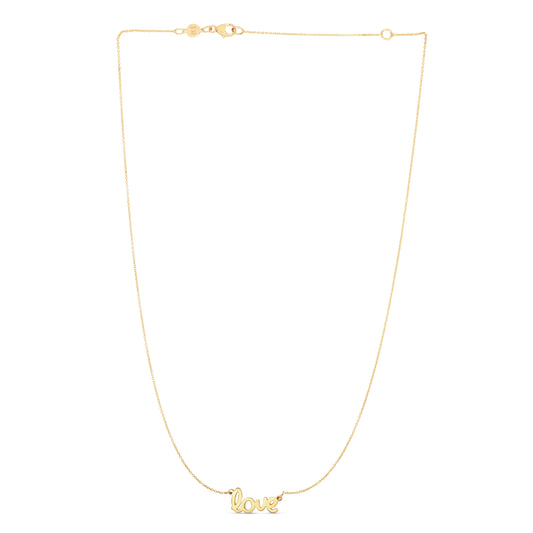 Royal Chain 14K Gold Love Necklace N2468