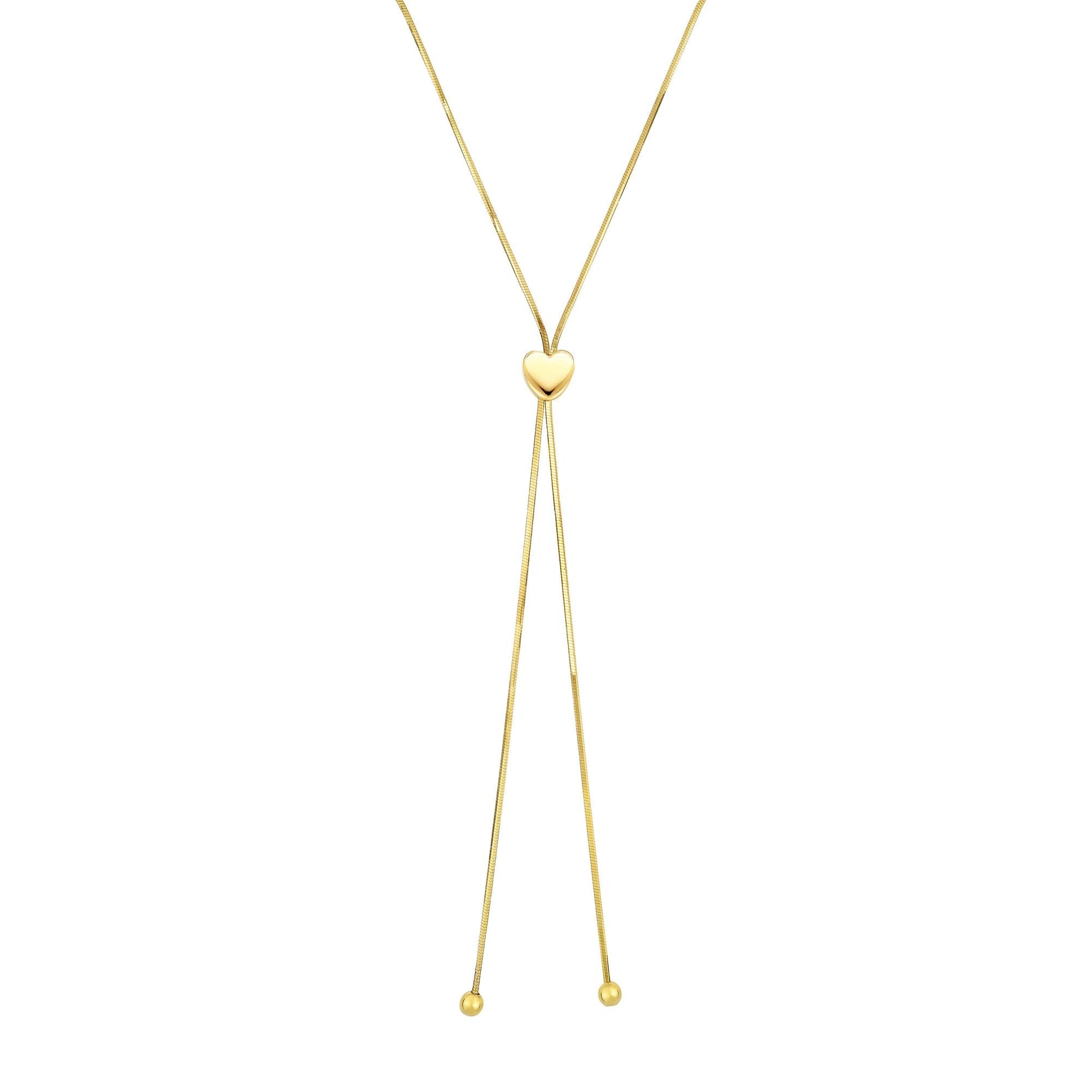 Royal Chain 14K Gold Heart Slide Friendship Necklace NCK1487