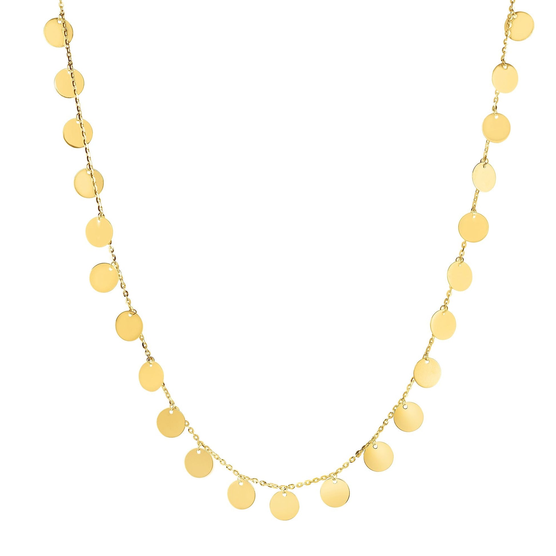 Royal Chain 14K Gold Multi-Strand Bead Station Choker NCK4656